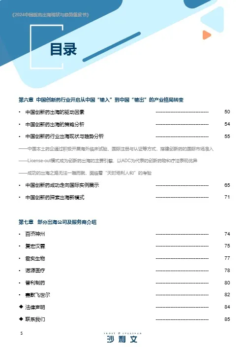 2024中国生物医药出海现状与趋势蓝皮书 
