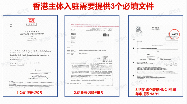 香港主体需要提供的文件1
