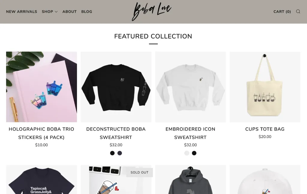 Shopify网站设计