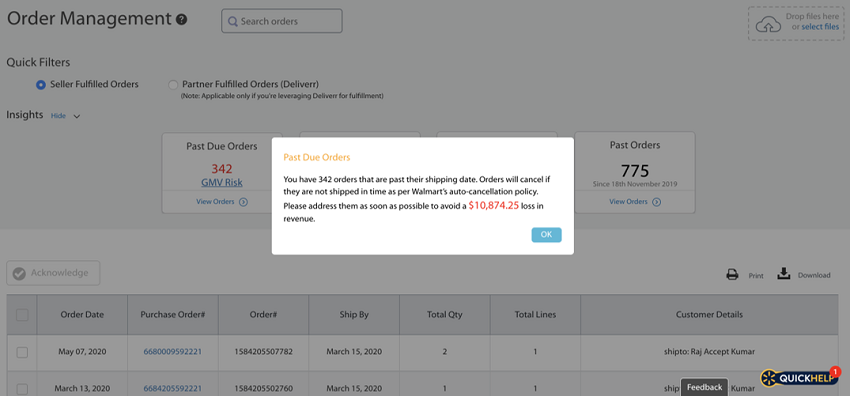 沃尔玛订单如何管理？