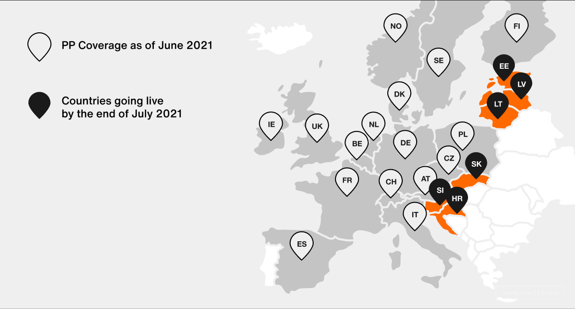 Zalando在全球的市场范围？