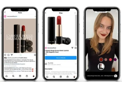 Instagram 购物者现在可以虚拟试穿兰蔻口红,这要归功于...