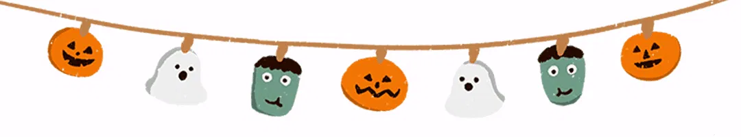 万圣节卡通更可爱动态分割线.gif 图片