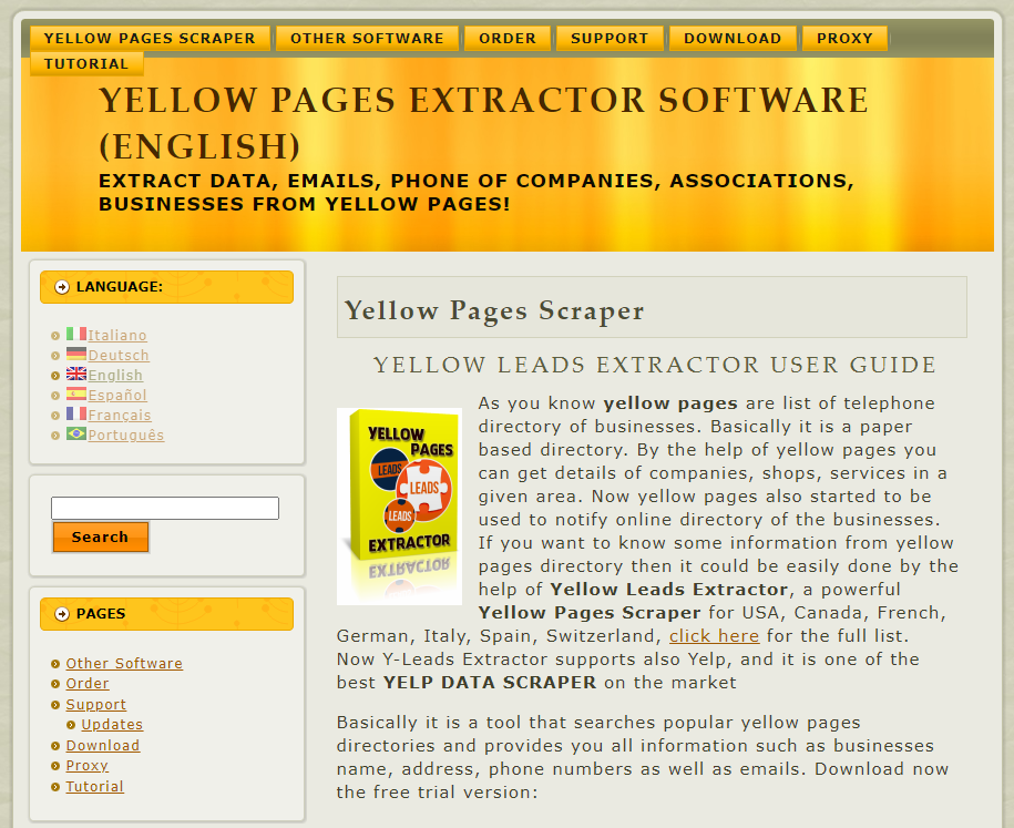 Yellow Pages Scraper