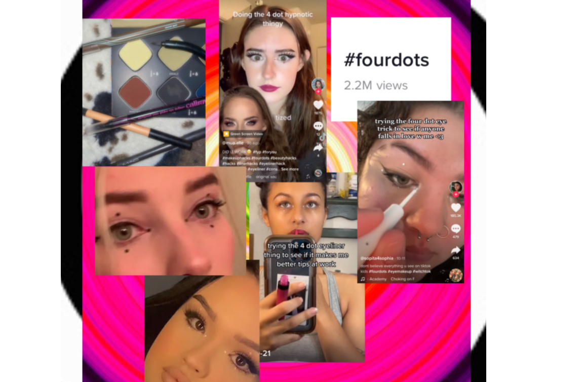 TikTok上#fourdots观看量达220万次！这一眼线笔被妥妥带火！