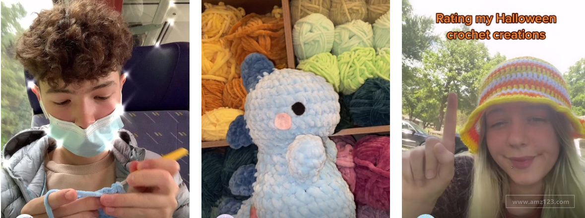 37亿次观看！TikTok上针织DIY风十分盛行！