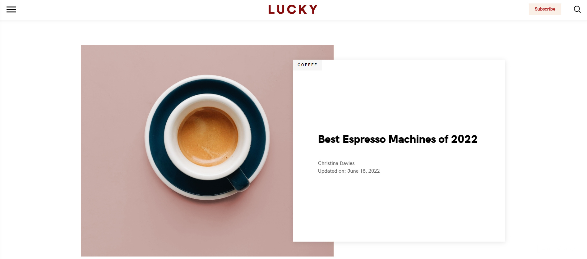 《Lucky》杂志