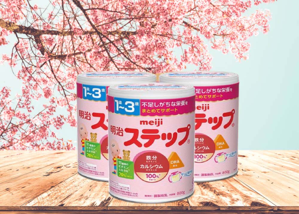 Meiji Step 800g Baby Powder Milk - Fukuoka Japan - 1 to 3 years old