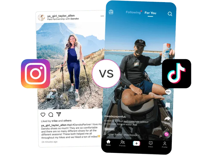 instagram vs tiktok 图片