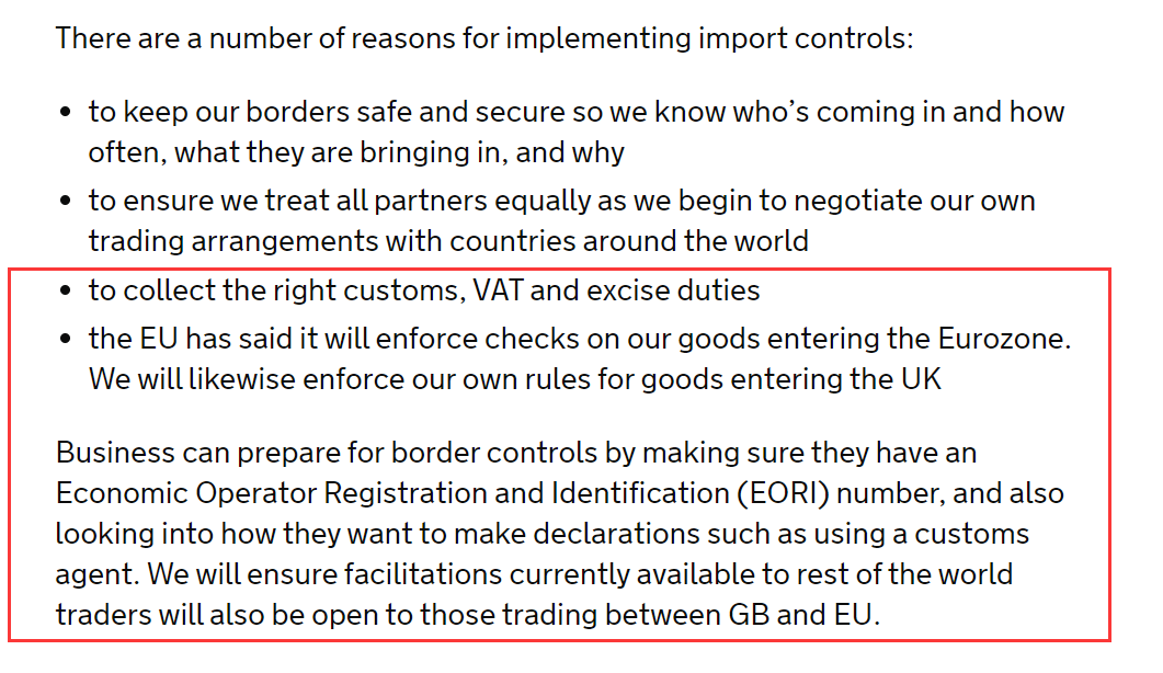 脱欧后遗症：英国政府确认实施进口管制-EORI号该何去何从？