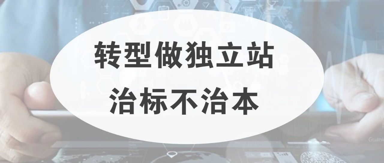 转型做独立站治标不治本 转型做独立站治标不治本
