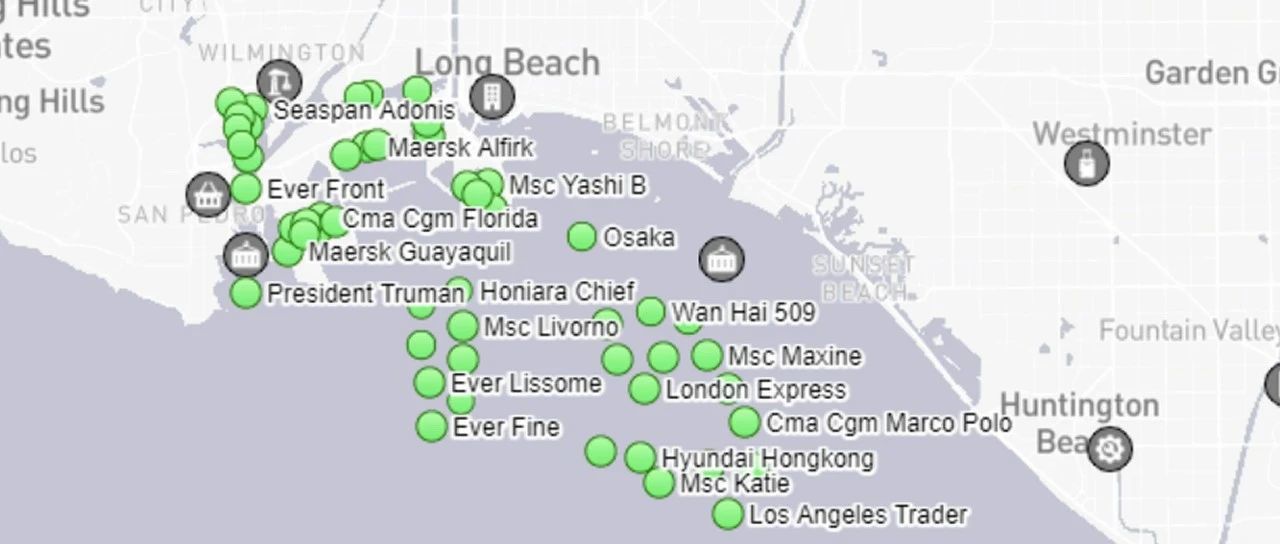 惠誉评级：港口拥堵预计持续到 2022 年 | 附美国主要海岸线最新泊位情况