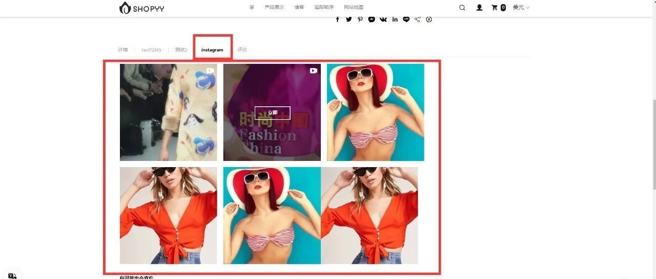 详细页 Instagram怎么做?