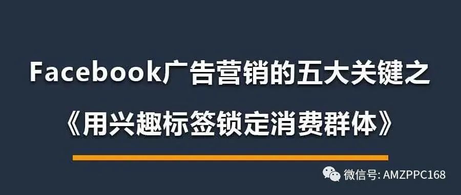 独立站怎么引流？Facebook广告营销的五大关键之《用兴趣标签锁定消费群体》