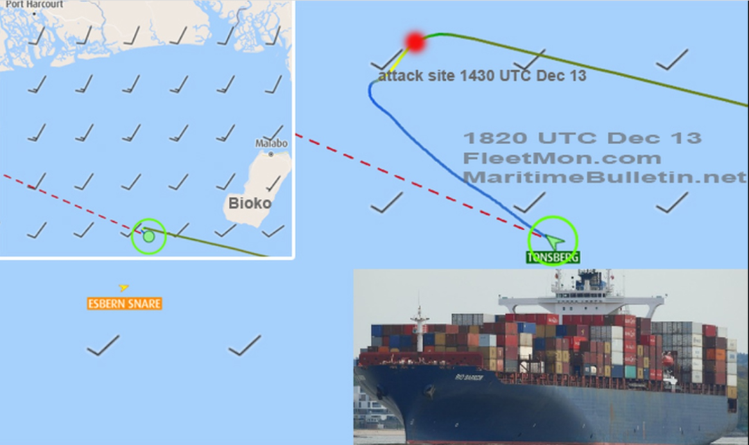 紧急突发！一艘满载中国货物的集装箱船被劫，9名船员被绑