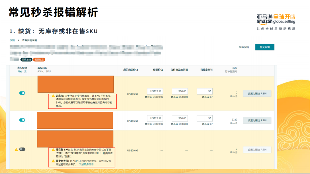 亚马逊2023年大促答疑