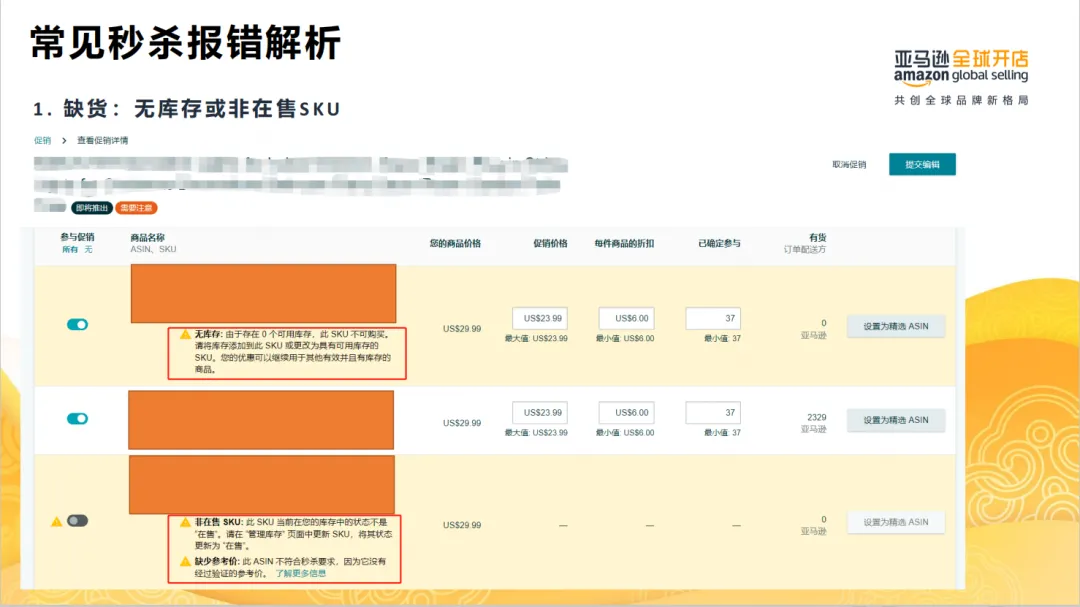 亚马逊2023年大促答疑