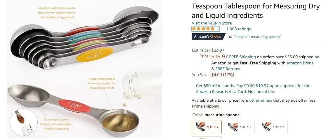 亚马逊爆款---磁吸量勺---美国专利侵权预警