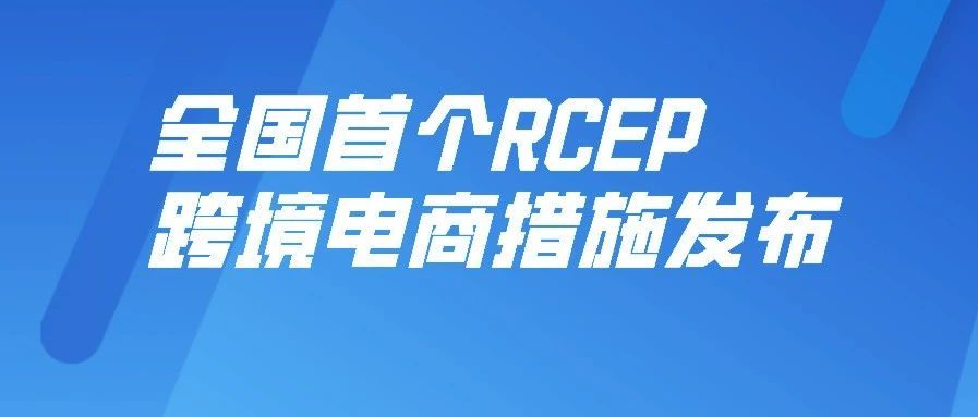 打造RCEP枢纽城市，广州发布全国首个RCEP跨境电商专项政策