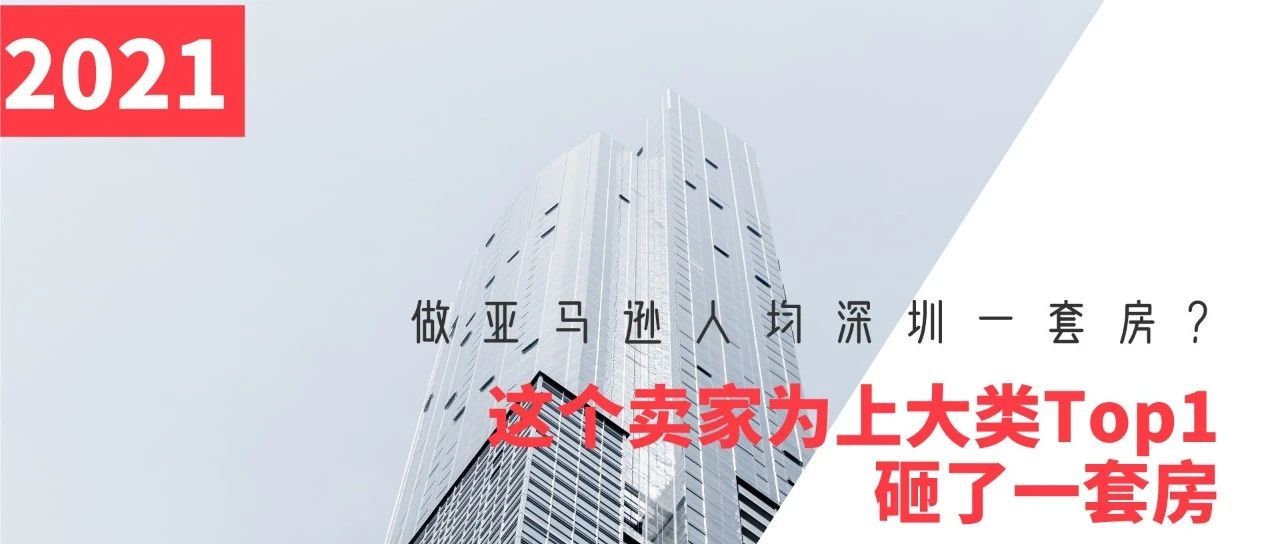做亚马逊人均深圳一套房？这个卖家为上大类Top1砸了一套房