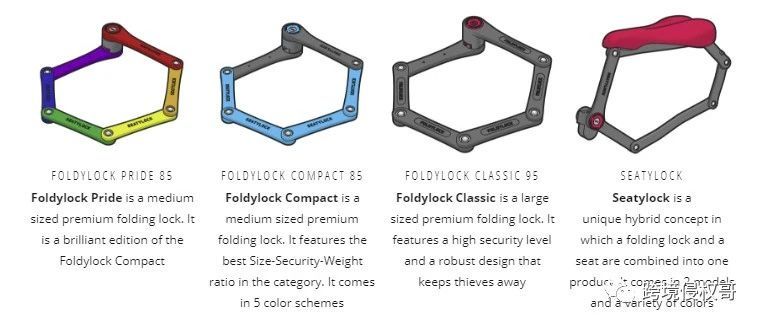 分享几款专利自行车锁