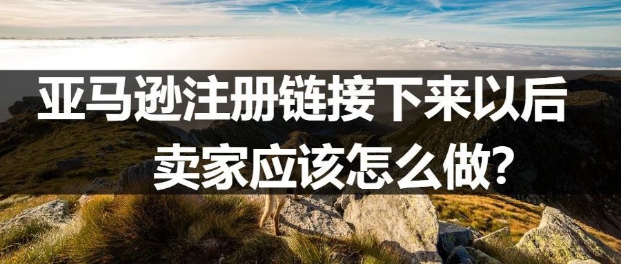 亚马逊注册链接下来以后，卖家应该做哪些操作？