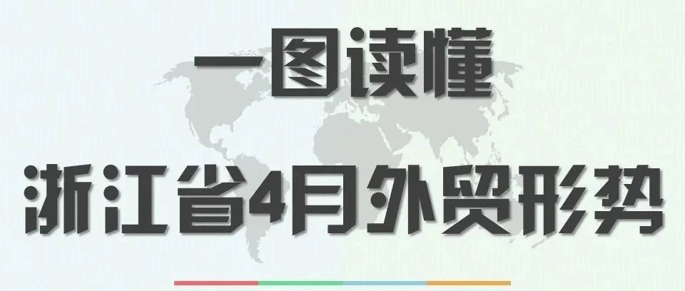 数说跨境丨一图读懂浙江省4月外贸形势