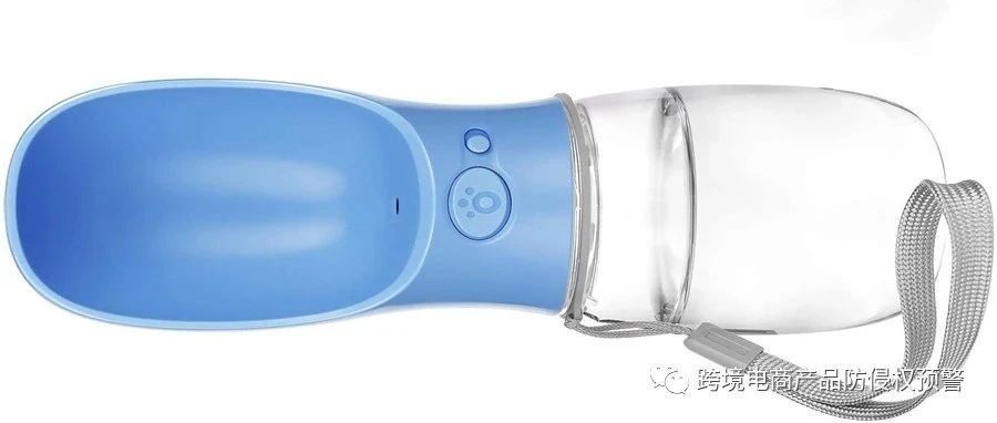 新品榜第一的【狗狗饮水瓶】在美亚站上的防侵权预警302