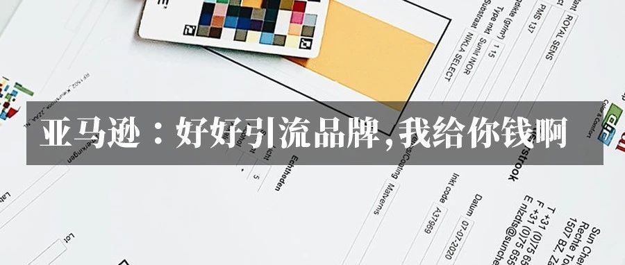亚马逊：好好进行品牌引流，到时候我给你发钱！