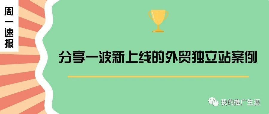 分享一波新上线的外贸独立站案例
