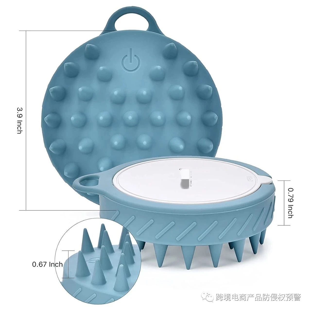 【头皮按摩刷】在亚马逊美国站上的防侵权预警377