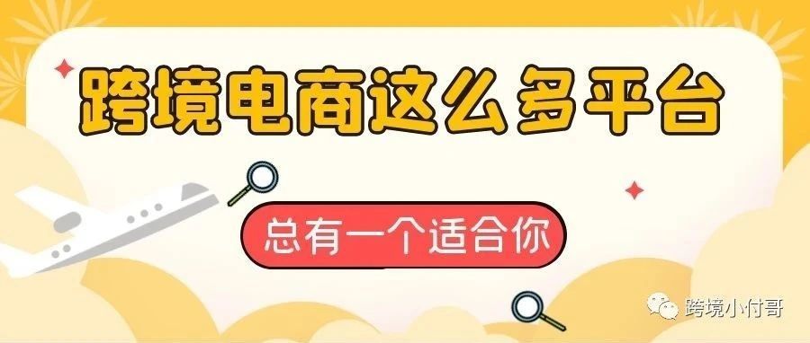 跨境电商这么多的平台，总有一个适合你吧！