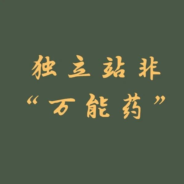 ​转型做独立站治标不治本！