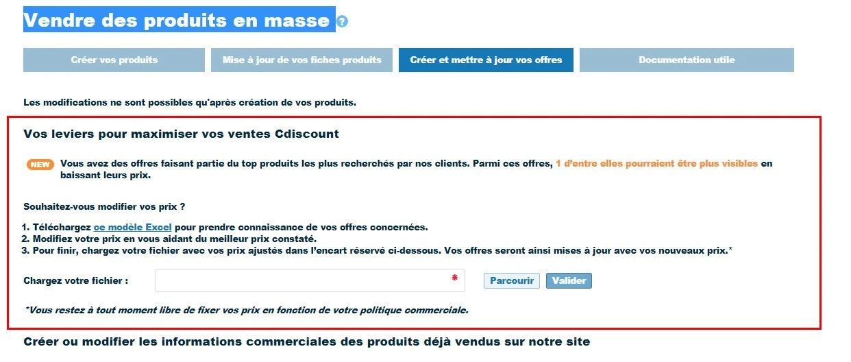 通过修改价格提高商品在Cdiscount的曝光