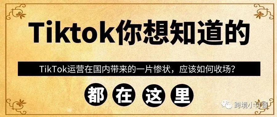 TikTok运营在国内带来的一片惨状，应该如何收场？