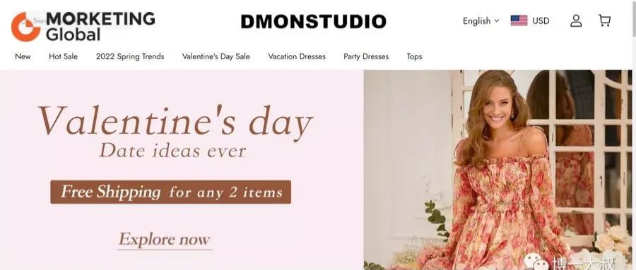 TikTok低调上线女装独立站Dmonstudio，对标Shein?