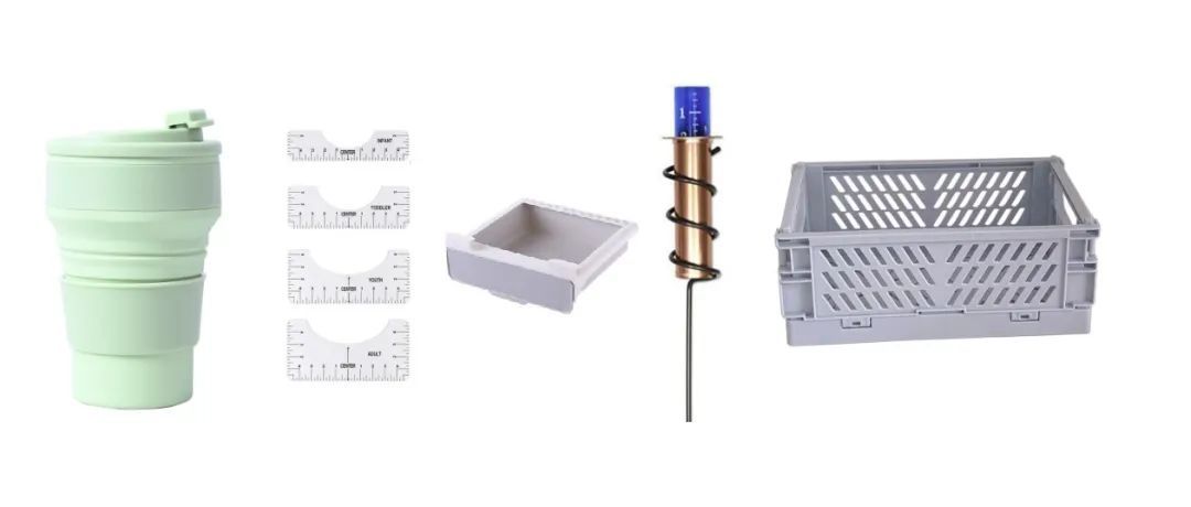 专利合集：抽屉收纳盒、T恤尺、折叠水杯、雨量计等