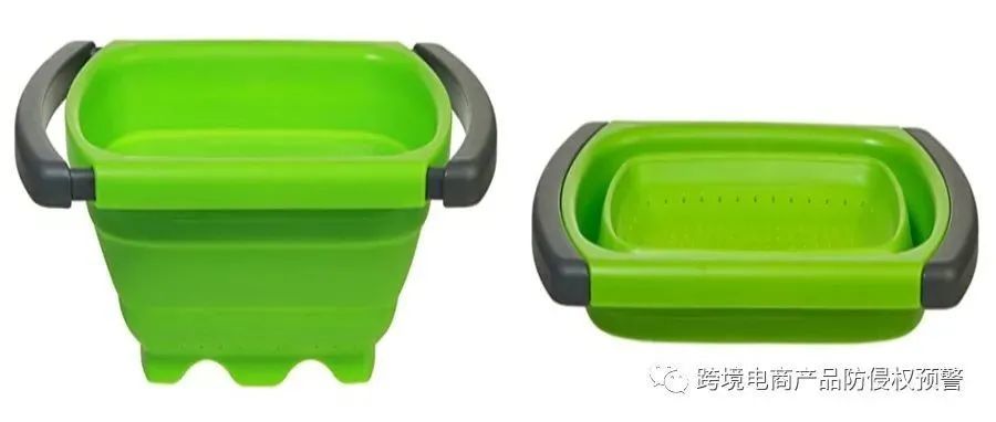 热卖款式【厨房可折叠滤篮】在亚马逊美国站上的（发明专利）防侵权预警457