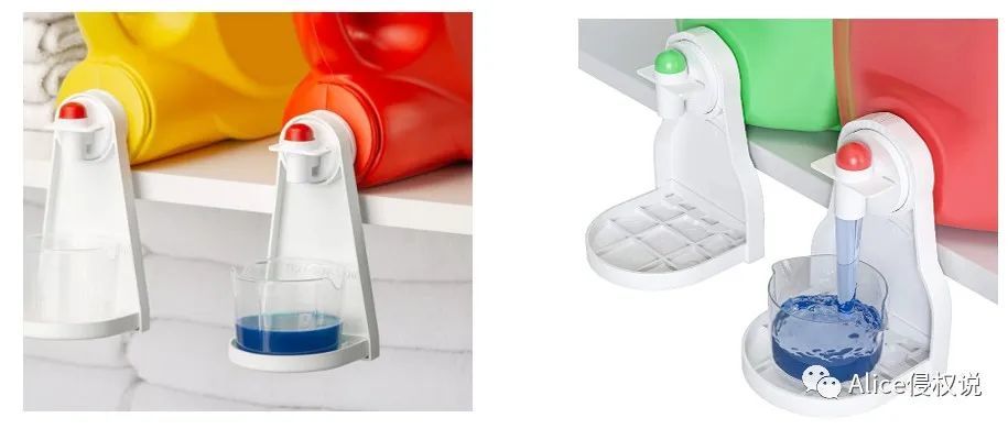 洗涤剂杯架两个版本怎么区分？已专利侵权！