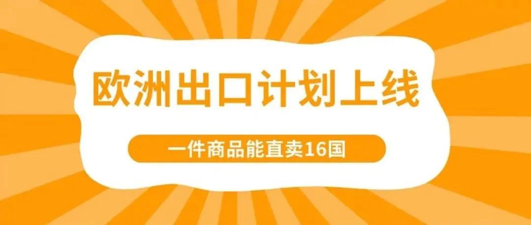 重磅！1个SKU直接卖到欧洲16个国家！亚马逊欧洲出口计划上线！