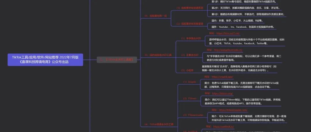7月新版丨跨境电商头条要闻：翻遍全网，测试100+TikTok软件…推荐几个视频去水印工具（附独立站资源、TikTok官网合集）