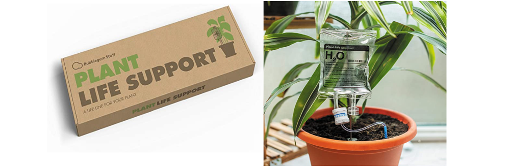纯医院风，“输液袋”浇花装置，英国Plant life support品牌，专利侵权！