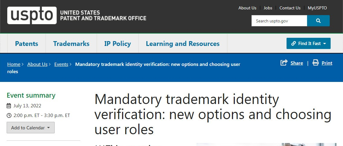 8月6日起美国商标申请人身份需进行验证，注册成本以及难度将增加