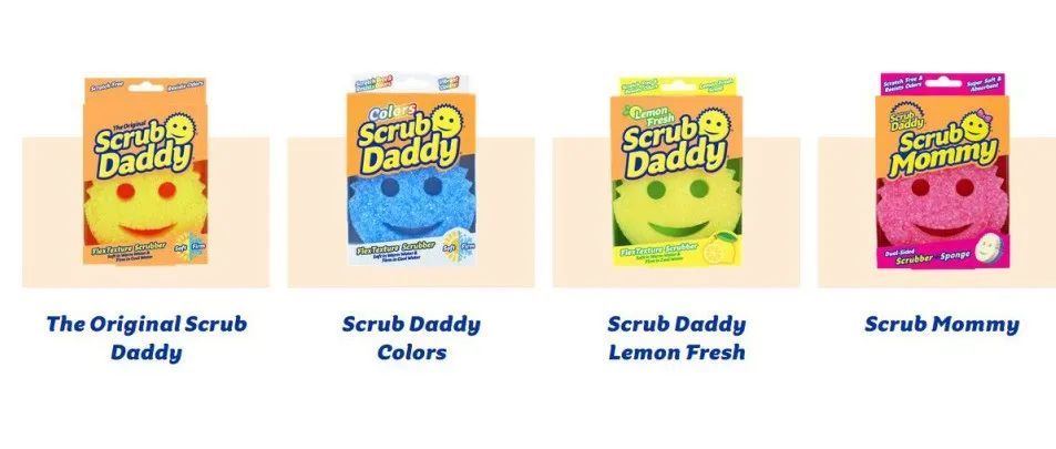 能带给你快乐的洗碗绵，笑脸洗碗刷 Scrub Daddy图形商标+专利预警