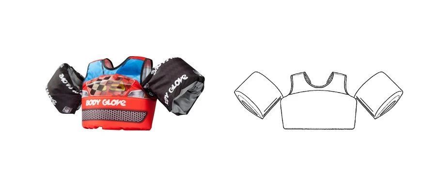 PADDLE PALS儿童游泳救生背心申请了美国和加拿大专利