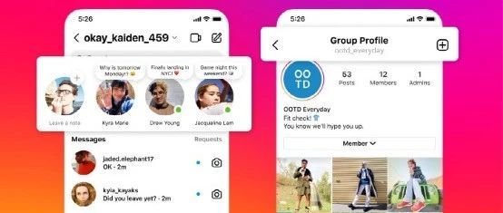 Instagram推出Notes功能支持文本信息流更新，群组功能以及协作收藏功能