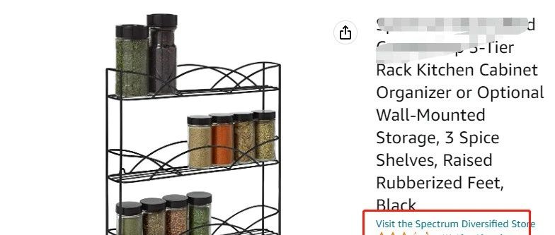 spice rack香料架——亚马逊爆款产品有申请美国专利尽快下架