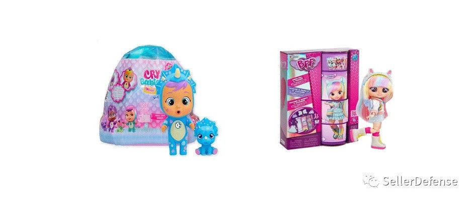 HSP代理 Cry Babies 爆款玩具，多个图文商标维权，恐大量卖家账号将面临冻结！