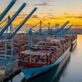 美国2023年上半年主要集装箱港口进口量将比去年同期下降22%。