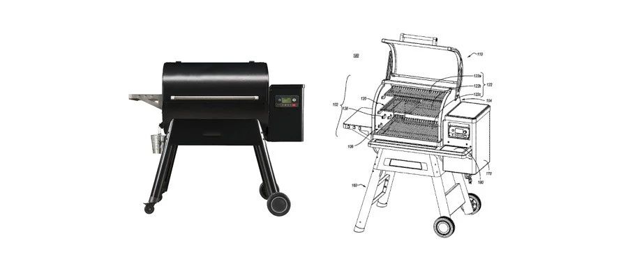 火热旺季必备之烧烤架，这款烧烤架有发明专利